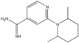 2-(2,6-dimethylpiperidin-1-yl)pyridine-4-carboximidamide Struktur