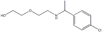 2-(2-{[1-(4-chlorophenyl)ethyl]amino}ethoxy)ethan-1-ol Struktur