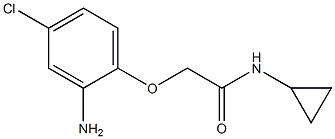 2-(2-amino-4-chlorophenoxy)-N-cyclopropylacetamide Struktur