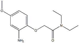 2-(2-amino-4-methoxyphenoxy)-N,N-diethylacetamide Struktur