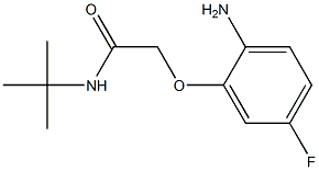 2-(2-amino-5-fluorophenoxy)-N-(tert-butyl)acetamide Struktur