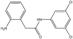 2-(2-aminophenyl)-N-(3,5-dichlorophenyl)acetamide Struktur