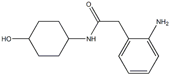 2-(2-aminophenyl)-N-(4-hydroxycyclohexyl)acetamide Struktur