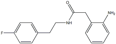 2-(2-aminophenyl)-N-[2-(4-fluorophenyl)ethyl]acetamide Struktur