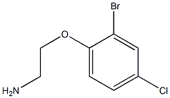 2-(2-bromo-4-chlorophenoxy)ethanamine Struktur