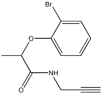 2-(2-bromophenoxy)-N-(prop-2-yn-1-yl)propanamide Struktur