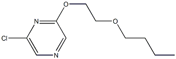 2-(2-butoxyethoxy)-6-chloropyrazine Struktur