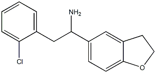 2-(2-chlorophenyl)-1-(2,3-dihydro-1-benzofuran-5-yl)ethan-1-amine Struktur