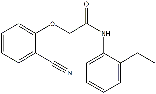 2-(2-cyanophenoxy)-N-(2-ethylphenyl)acetamide Struktur