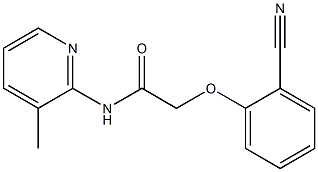 2-(2-cyanophenoxy)-N-(3-methylpyridin-2-yl)acetamide Struktur