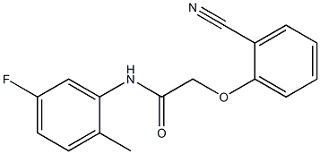 2-(2-cyanophenoxy)-N-(5-fluoro-2-methylphenyl)acetamide Struktur