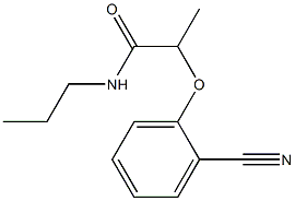 2-(2-cyanophenoxy)-N-propylpropanamide Struktur