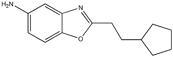 2-(2-cyclopentylethyl)-1,3-benzoxazol-5-amine Struktur