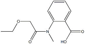 2-(2-ethoxy-N-methylacetamido)benzoic acid Struktur