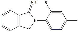 2-(2-fluoro-4-methylphenyl)-2,3-dihydro-1H-isoindol-1-imine Struktur