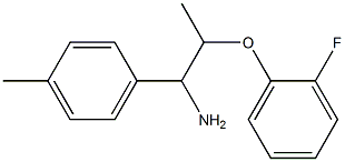 2-(2-fluorophenoxy)-1-(4-methylphenyl)propan-1-amine Struktur