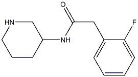 2-(2-fluorophenyl)-N-(piperidin-3-yl)acetamide Struktur