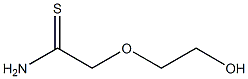 2-(2-hydroxyethoxy)ethanethioamide Struktur