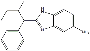 2-(2-methyl-1-phenylbutyl)-1H-1,3-benzodiazol-5-amine Struktur