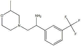 2-(2-methylmorpholin-4-yl)-1-[3-(trifluoromethyl)phenyl]ethanamine Struktur