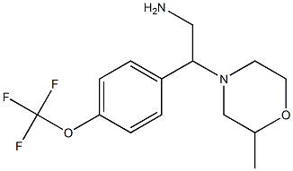 2-(2-methylmorpholin-4-yl)-2-[4-(trifluoromethoxy)phenyl]ethan-1-amine Struktur