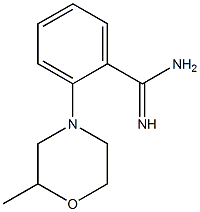 2-(2-methylmorpholin-4-yl)benzene-1-carboximidamide Struktur