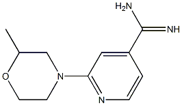 2-(2-methylmorpholin-4-yl)pyridine-4-carboximidamide Struktur