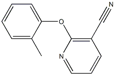 2-(2-methylphenoxy)nicotinonitrile Struktur