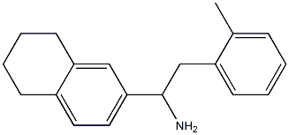 2-(2-methylphenyl)-1-(5,6,7,8-tetrahydronaphthalen-2-yl)ethan-1-amine Struktur