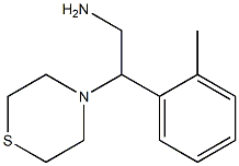 2-(2-methylphenyl)-2-(thiomorpholin-4-yl)ethan-1-amine Struktur