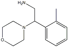 2-(2-methylphenyl)-2-morpholin-4-ylethanamine Struktur