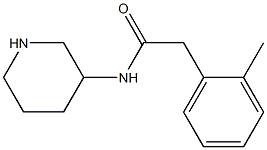 2-(2-methylphenyl)-N-(piperidin-3-yl)acetamide Struktur