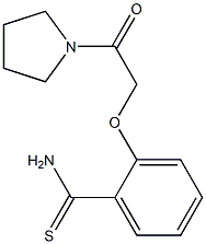 2-(2-oxo-2-pyrrolidin-1-ylethoxy)benzenecarbothioamide Struktur