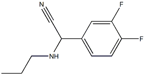 2-(3,4-difluorophenyl)-2-(propylamino)acetonitrile Struktur