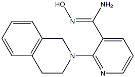 2-(3,4-dihydroisoquinolin-2(1H)-yl)-N'-hydroxypyridine-3-carboximidamide Struktur