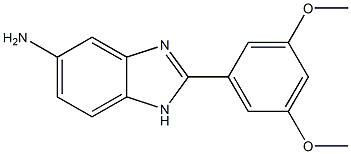 2-(3,5-dimethoxyphenyl)-1H-benzimidazol-5-amine Struktur