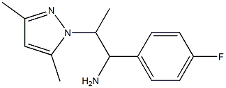 2-(3,5-dimethyl-1H-pyrazol-1-yl)-1-(4-fluorophenyl)propan-1-amine Struktur