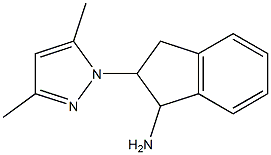 2-(3,5-dimethyl-1H-pyrazol-1-yl)-2,3-dihydro-1H-inden-1-ylamine Struktur