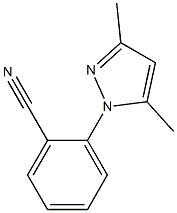 2-(3,5-dimethyl-1H-pyrazol-1-yl)benzonitrile Struktur