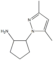 2-(3,5-dimethyl-1H-pyrazol-1-yl)cyclopentanamine Struktur