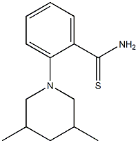 2-(3,5-dimethylpiperidin-1-yl)benzene-1-carbothioamide Struktur