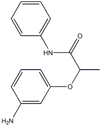 2-(3-aminophenoxy)-N-phenylpropanamide Struktur