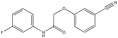 2-(3-cyanophenoxy)-N-(3-fluorophenyl)acetamide Struktur