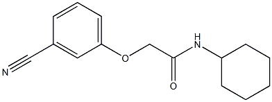 2-(3-cyanophenoxy)-N-cyclohexylacetamide Struktur