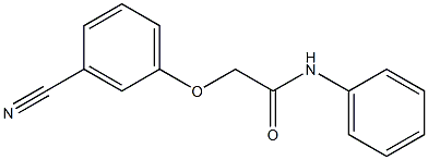 2-(3-cyanophenoxy)-N-phenylacetamide Struktur