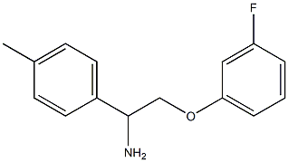 2-(3-fluorophenoxy)-1-(4-methylphenyl)ethanamine Struktur