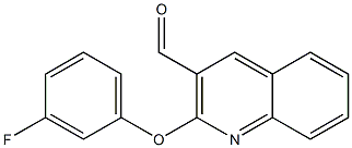 2-(3-fluorophenoxy)quinoline-3-carbaldehyde Struktur