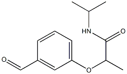 2-(3-formylphenoxy)-N-(propan-2-yl)propanamide Struktur