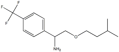 2-(3-methylbutoxy)-1-[4-(trifluoromethyl)phenyl]ethan-1-amine Struktur