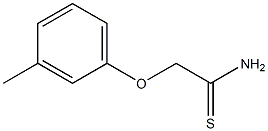 2-(3-methylphenoxy)ethanethioamide Struktur